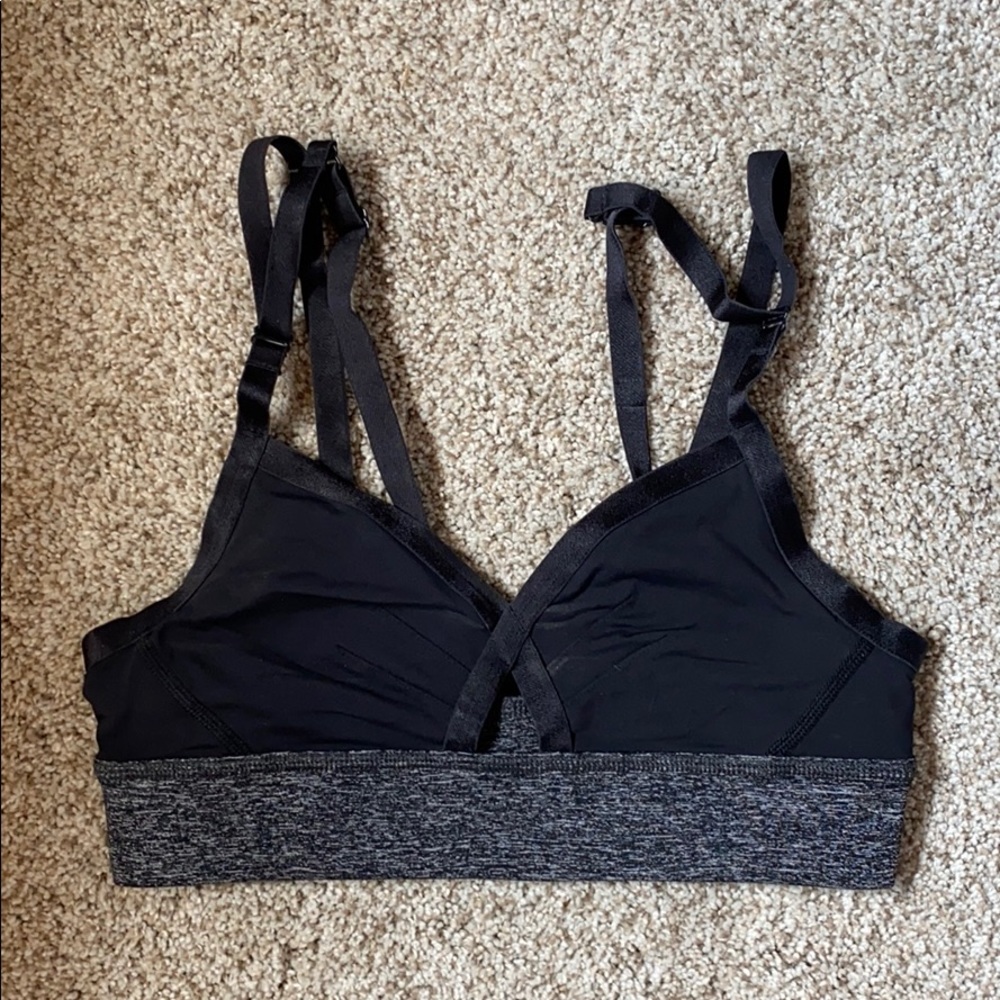 Lululemon v-neck bra. Black bralette